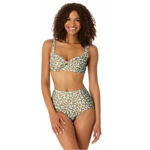 Anne Cole Green Floral Bikini